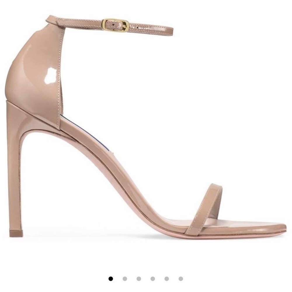 Stuart Weitzman Nudistsong Sandal - Nude patent